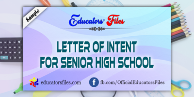 letter of intent for senior high school