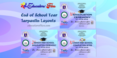 Completion Rites & Graduation Program Tarpaulin Layouts