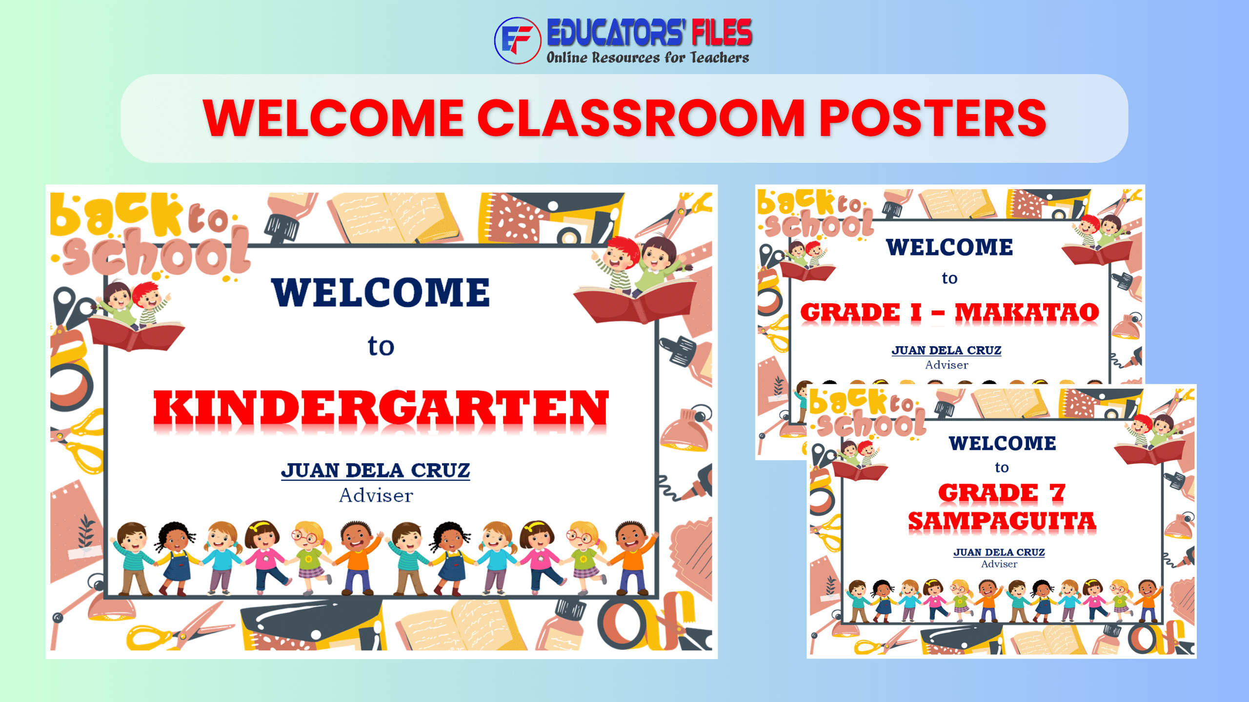 Welcome Classroom Posters