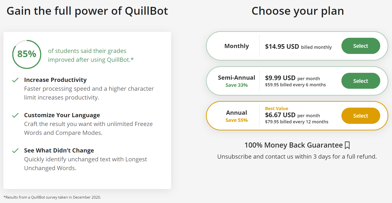 QuillBot Premium Account