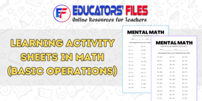 learning activity sheets in mathematics