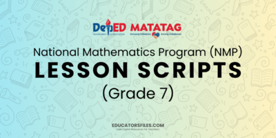 NMP Lesson Scripts Grade 7