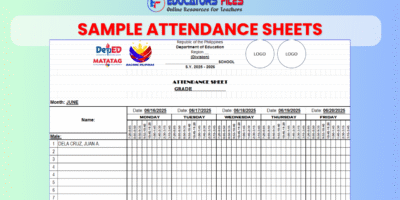 Sample Attendance Sheets