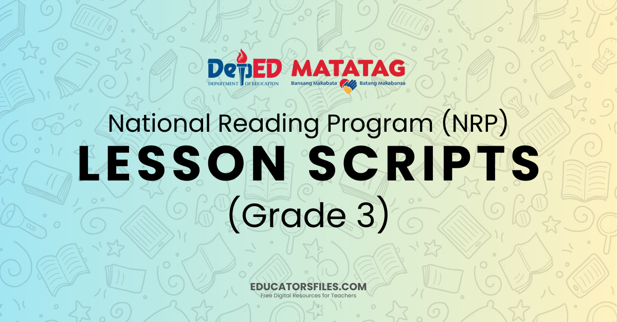 Nrp lesson scripts for grade 3 educators files
