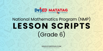 NMP Lesson Scripts Grade 6