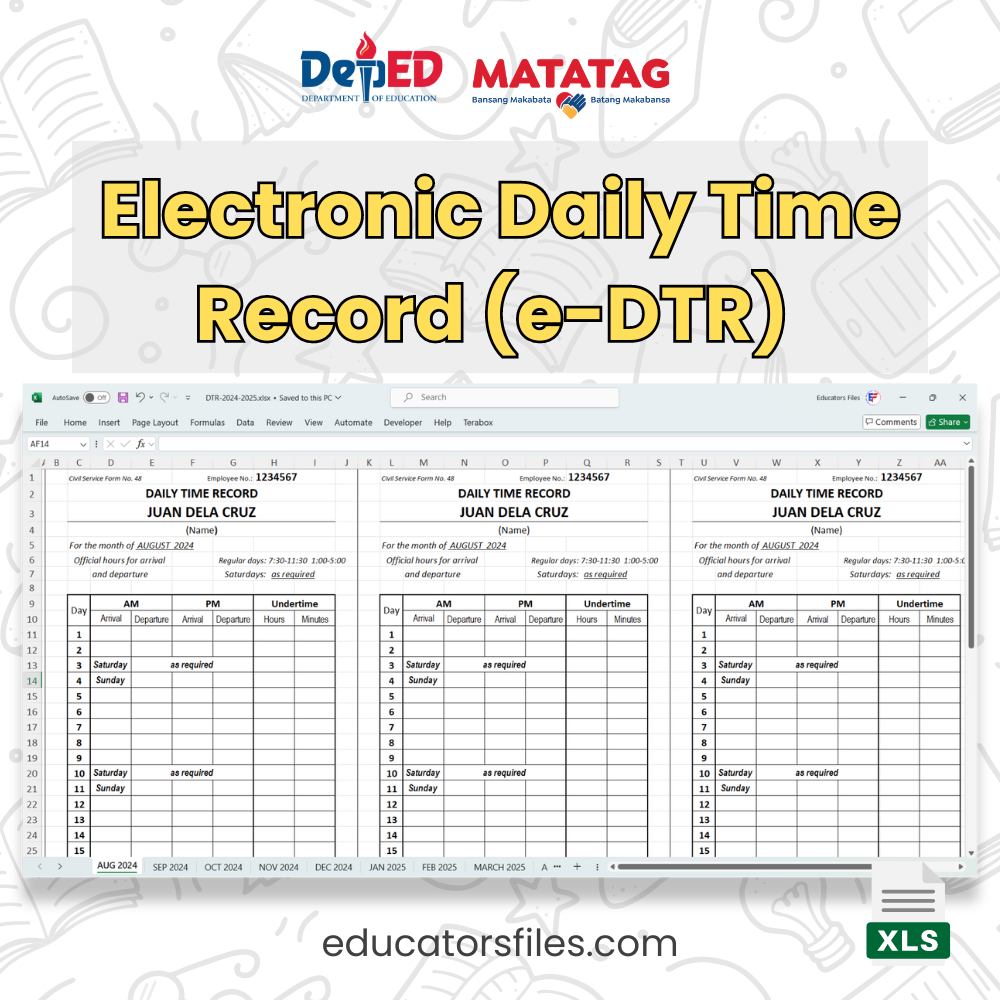 Electronic DTR (Daily Time Record) | SY 2024-2025 » Educators' Files